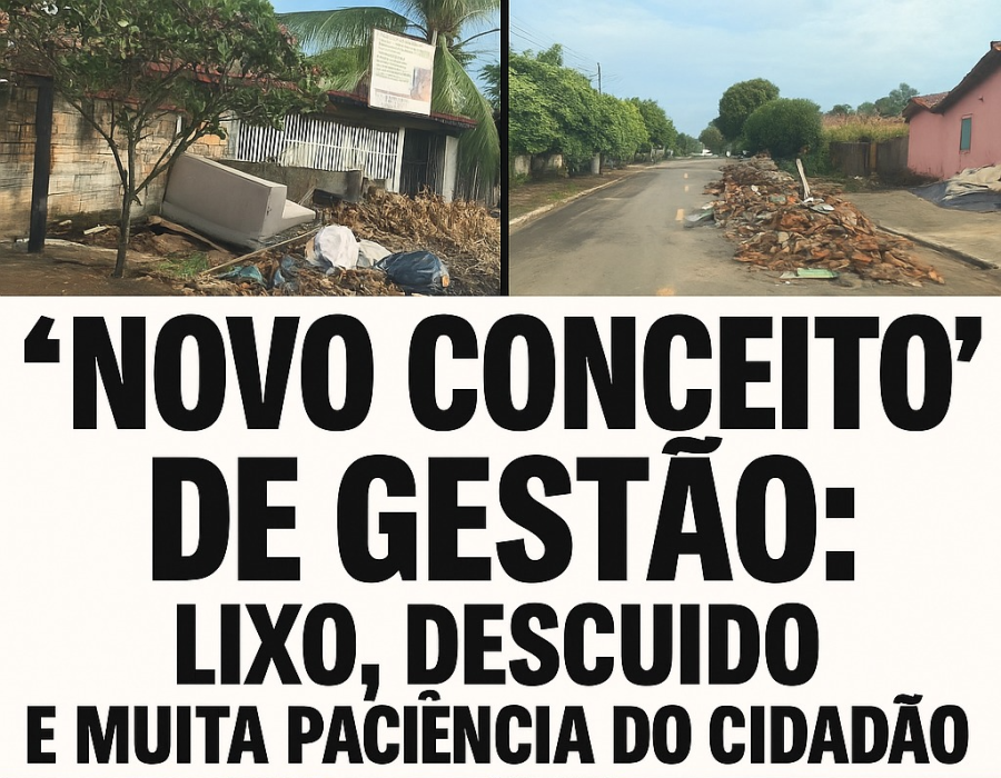 Santa Isabel vive o “novo conceito” de gestão: lixo, descuido e muita paciência do cidadão